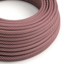 Cable decorativo textil a metros homologado rouge chic