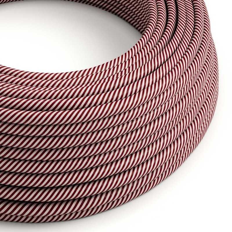 Cable decorativo textil a metros homologado rouge chic