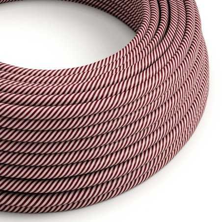 Cable decorativo textil a metros homologado rouge chic