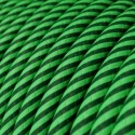 Cable decorativo textil a metros homologado verde jungla