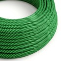 Cable decorativo textil a metros homologado verde jungla