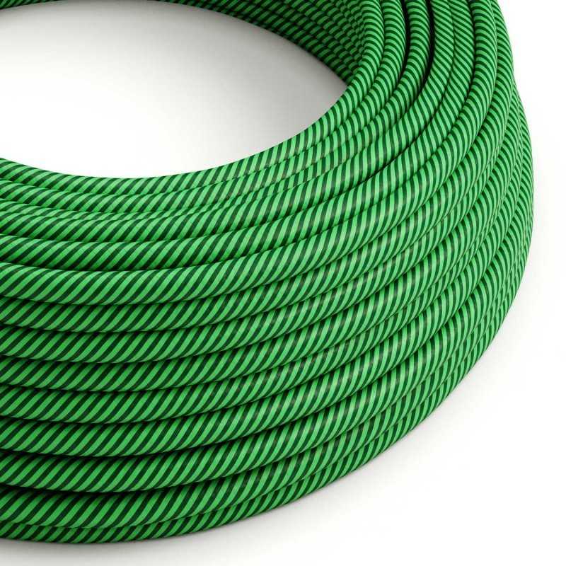Cable decorativo textil a metros homologado verde jungla