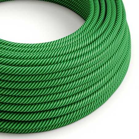 Cable decorativo textil a metros homologado verde jungla