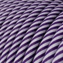 Cable decorativo textil a metros homologado lila hechizo