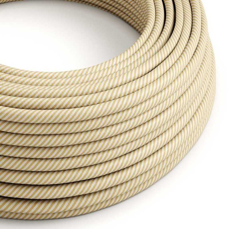 Cable decorativo textil a metros homologado vainilla vértigo
