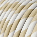 Cable decorativo textil a metros homologado vainilla vintage