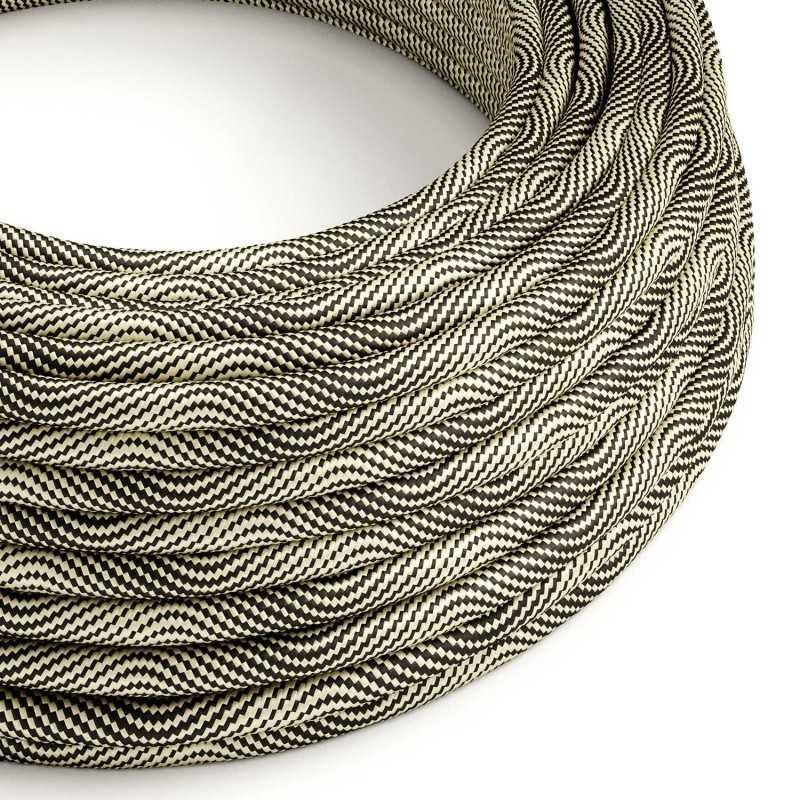 Cable decorativo textil a metros homologado dorado laberinto