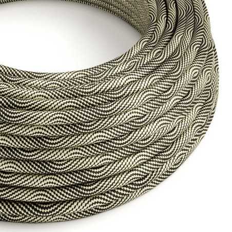 Cable decorativo textil a metros homologado dorado laberinto