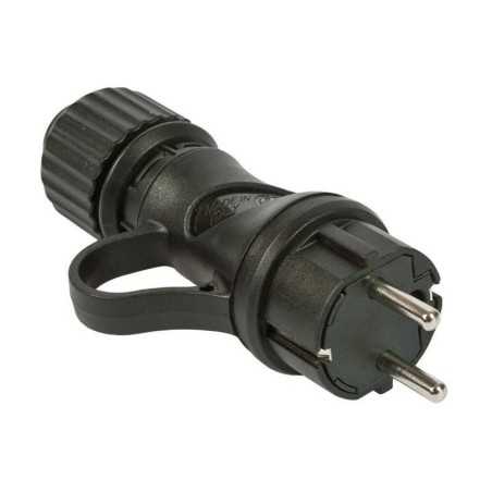 Enchufe de exterior para guirnalda de cable redondo