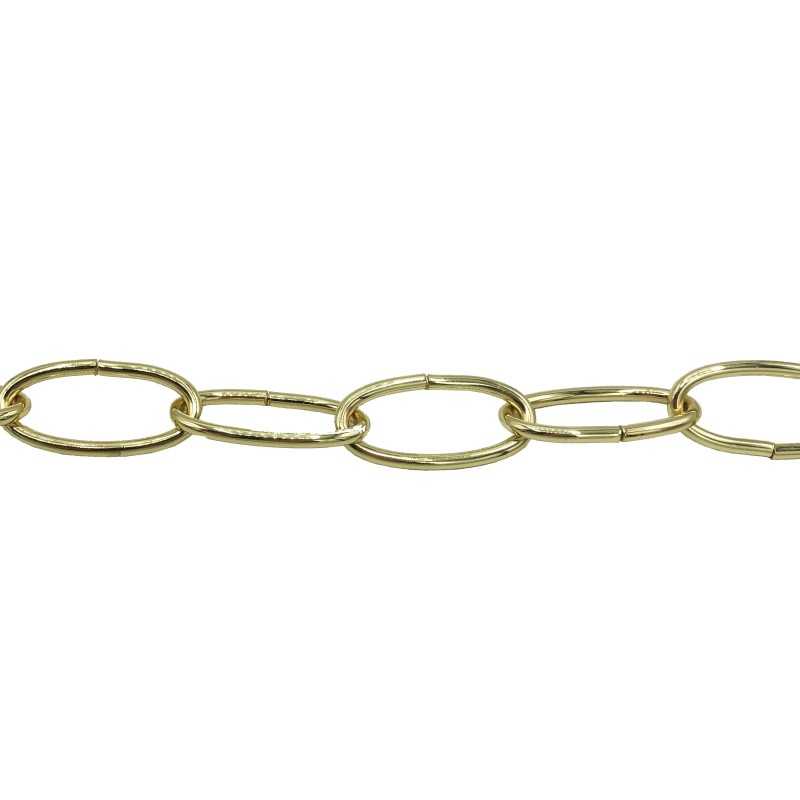 Kette mit Messingeffekt, 37mm Glied fuer schwere Lampen