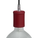 E27 Lampenfassung mit glattem, geradem Lederkoerper