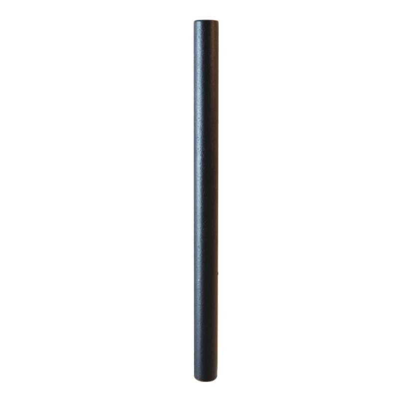 Tubo negro liso sin rosca 12mm diámetro