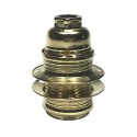 E14 Metall-Lampenfassung mit Ringen fuer Lampenschirme, verschiedene Farben