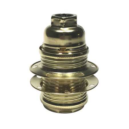 E14 Metall-Lampenfassung mit Ringen fuer Lampenschirme, verschiedene Farben
