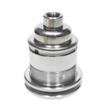 Metallische E27 Lampenfassung mit Doppelring | Lampenbedarf
