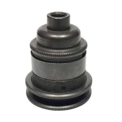 Metallische E27 Lampenfassung mit Doppelring | Lampenbedarf