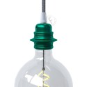 Dekorative E27 Metall-Lampenfassung mit Doppelring fuer Lampenschirm