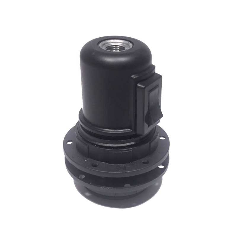 E27 Thermoplast-Lampenfassung mit Klick-Klack-Schalter fuer Lampenschirm