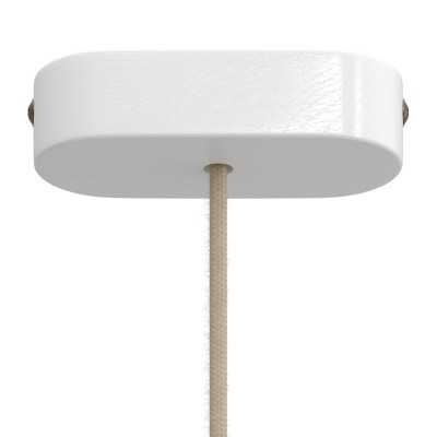Ovaler Holzhalter 120mm fuer Lampen