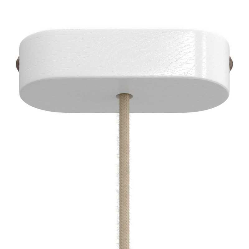 Ovaler Holzhalter 120mm fuer Lampen