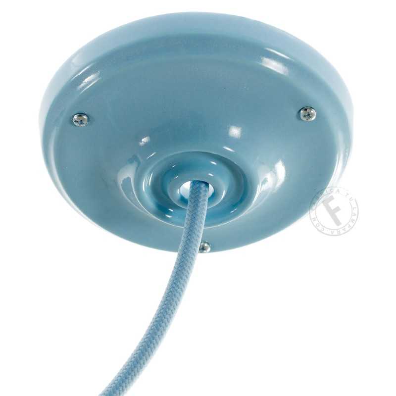 Porzellan-Baldachin farbig 105mm mit einem Ausgang