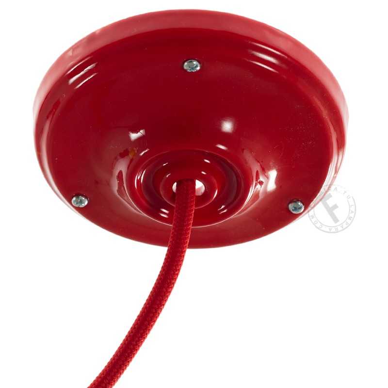Porzellan-Baldachin farbig 105mm mit einem Ausgang