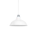Emaillierter, gewoelbter Metallschirm E27 30 cm | Fuer haengende Lampen