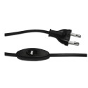 Anschluss-Set aus Thermoplast mit Schalter und Stecker