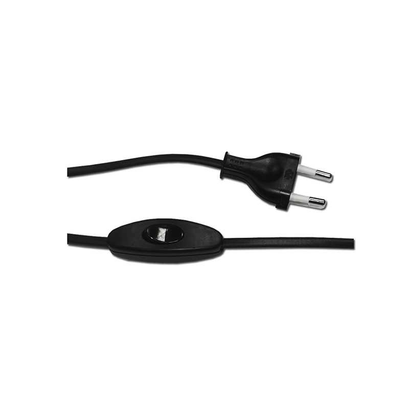 Anschluss-Set aus Thermoplast mit Schalter und Stecker