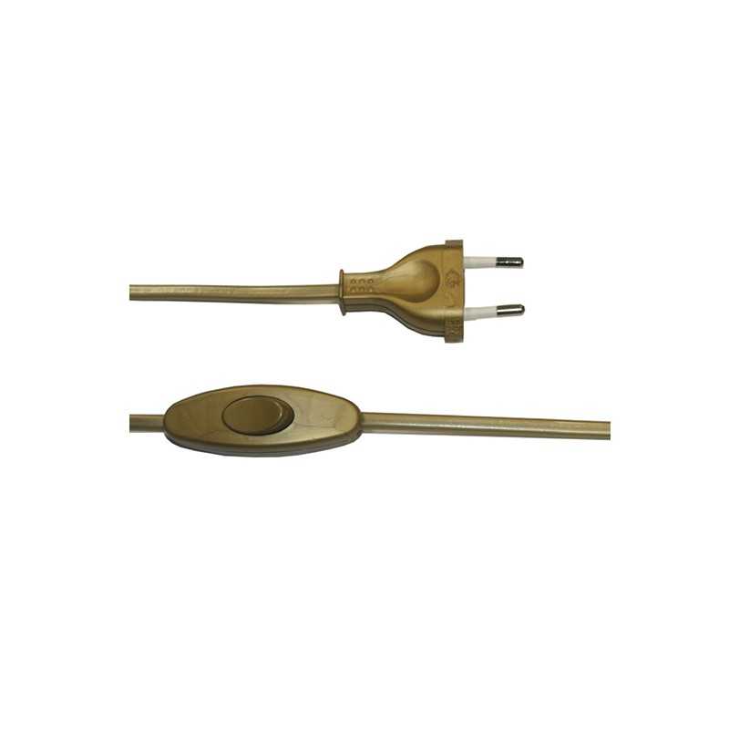 Anschluss-Set aus Thermoplast mit Schalter und Stecker