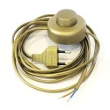 Elektrischer Anschluss mit Stecker und Fussschalter