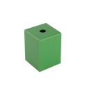 Quadratische dekorative Metallhuelle fuer E27-Fassung 62mm