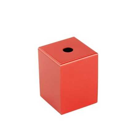 Quadratische dekorative Metallhuelle fuer E27-Fassung 62mm