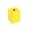 Quadratische dekorative Metallhuelle fuer E27-Fassung 62mm