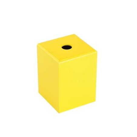 Quadratische dekorative Metallhuelle fuer E27-Fassung 62mm
