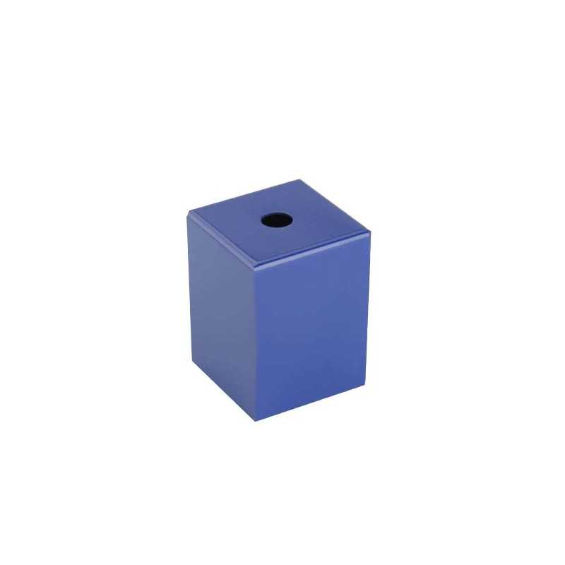 Quadratische dekorative Metallhuelle fuer E27-Fassung 62mm