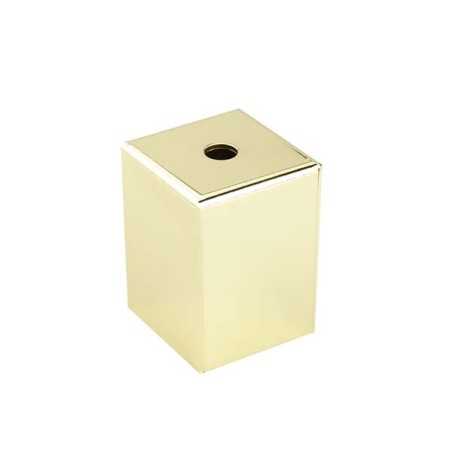 Quadratische dekorative Metallhuelle fuer E27-Fassung 62mm