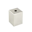 Quadratische dekorative Metallhuelle fuer E27-Fassung 62mm