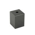 Quadratische dekorative Metallhuelle fuer E27-Fassung 62mm