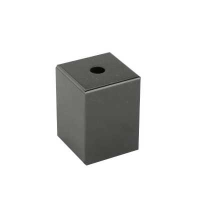 Quadratische dekorative Metallhuelle fuer E27-Fassung 62mm
