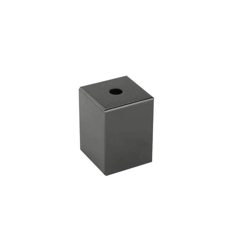 Quadratische dekorative Metallhuelle fuer E27-Fassung 62mm