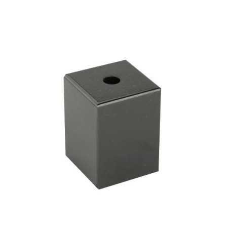 Quadratische dekorative Metallhuelle fuer E27-Fassung 62mm
