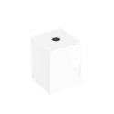 Quadratische dekorative Metallhuelle fuer E27-Fassung 62mm