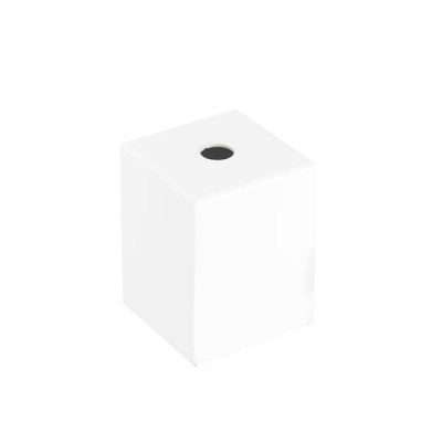 Quadratische dekorative Metallhuelle fuer E27-Fassung 62mm