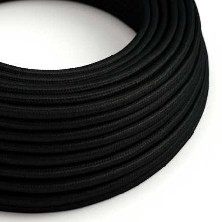Cable decorativo textil a metros homologado color negro