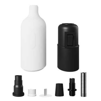 E27 Silikon-Lampenfassung mit integriertem Schalter