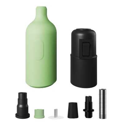 E27 Silikon-Lampenfassung mit integriertem Schalter