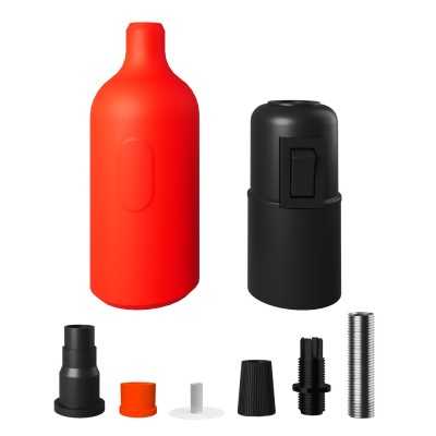 E27 Silikon-Lampenfassung mit integriertem Schalter