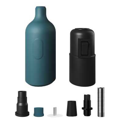 E27 Silikon-Lampenfassung mit integriertem Schalter