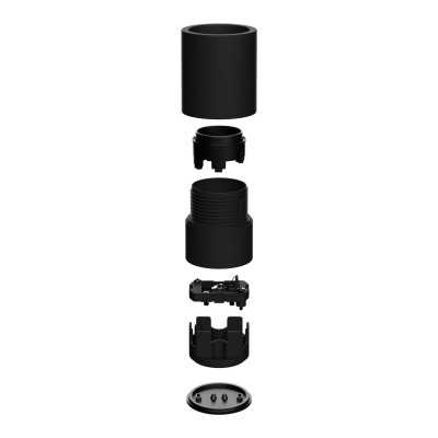 Glatte E27 Sockel-Lampenfassung fuer Aussenbereich IP44